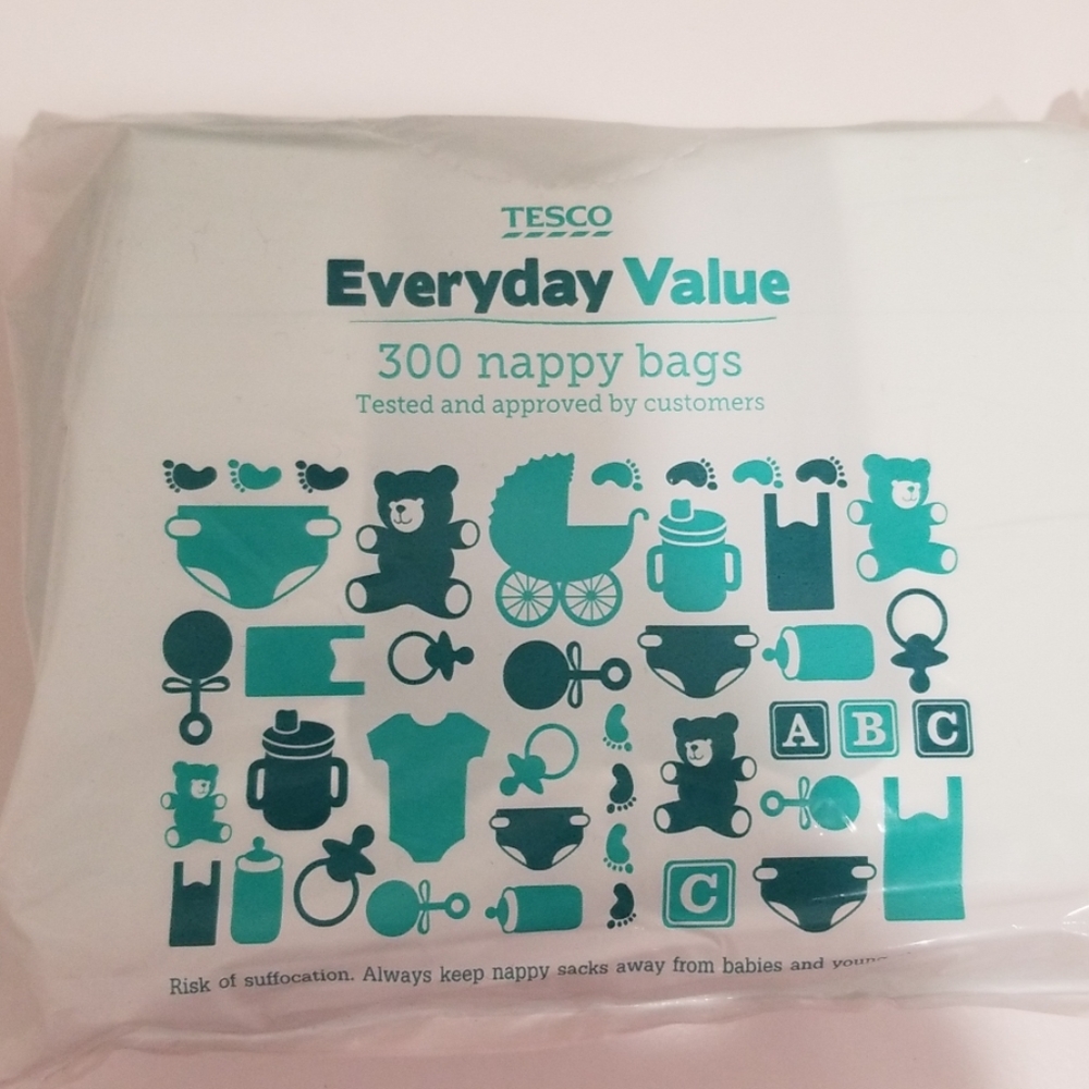Tesco 300 Frangranced Diaper Sacks